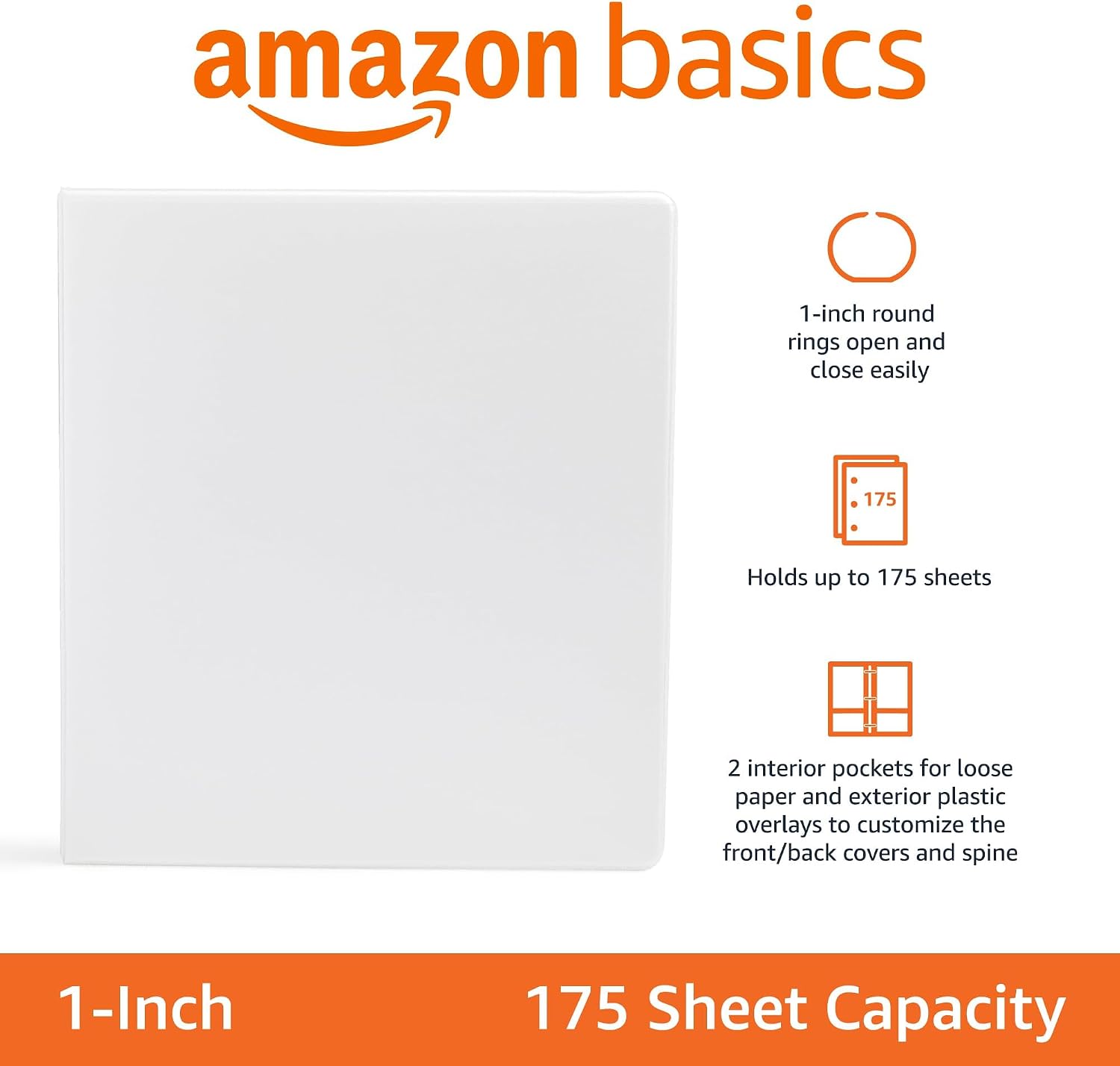 Amazon Basics 3-Ring Binder